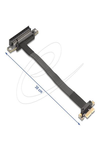 Carte Riser Delock PCI Express 3.0 x1 St> x8 Slot avec câble - Câble - 0,3 m