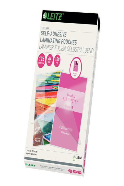 Esselte Leitz 16925 - Transparent - EVA (Ethylene Vinyl Acetate) - Polyethylene terephthalate (PET) - Glossy - A4 - 0.125 mm - 222 mm