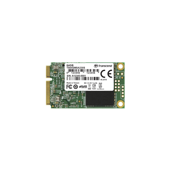 Transcend 230S - SSD - 64GB - internal - mSATA - TS64GMSA230S