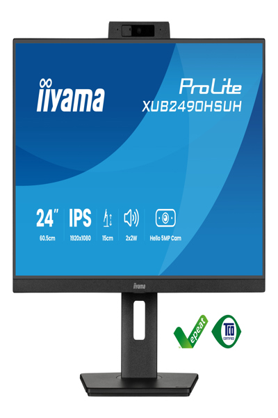 Iiyama TFT XUB2490HSUH IPS 24"//HDMI/DP/USB/Webcam/hoev - Écran plat - 60,5 cm