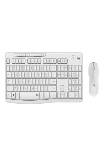Logitech MK295 Silent Wireless Combo - Full-size (100%) - Wired - USB - QWERTY - White - Mouse included - 920-009821