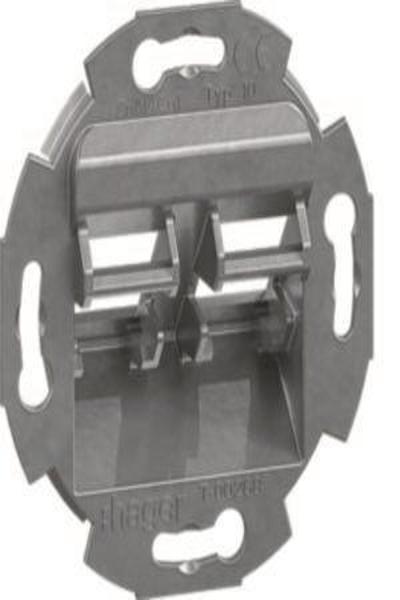 Cadre de montage Hager GMDM102 2-f. RJ45 Type 10 à 55 GZDM2