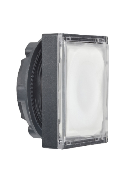 APC Schneider Electric ZB5CW313, Button, Grey, White, Plastic, 30 mm, 30 mm, 30 mm