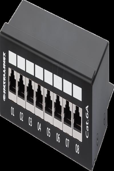 Intellinet patchpanel, Cat6a, FTP, 8-portars, stationär dator - 720908