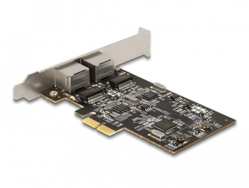 Delock PCIe x2 card to 2 x 2.5 Gigabit LAN i225 - 89392