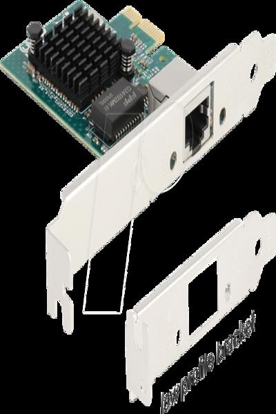 Delock PCIe x1 Gigabit LAN Card Broadcom BCM Chipset 1x RJ45 Port - 88204