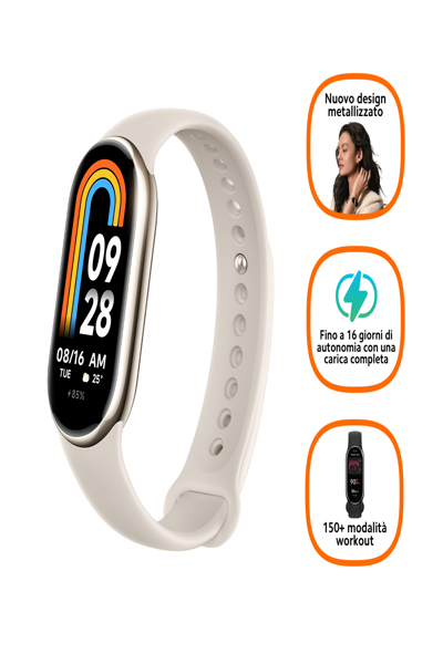 Xiaomi Smart Band 8 - Champagne gold - BHR7166GL