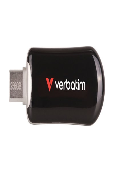 Verbatim Plectra Black USB-C Flash Drive 30226 - USB-Stick - 256 GB - 30226