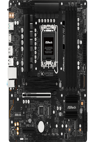 ASRock B860M Pro-A - Moderkort - 90-MXBRR-A0UAYZ