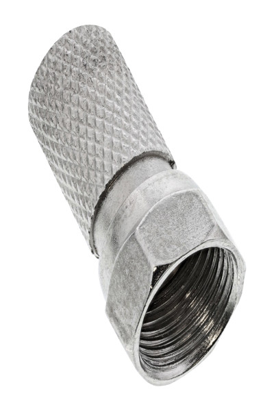 Fiche F mâle en ligne pour câble coaxial avec gaine de câble 8,2 mm