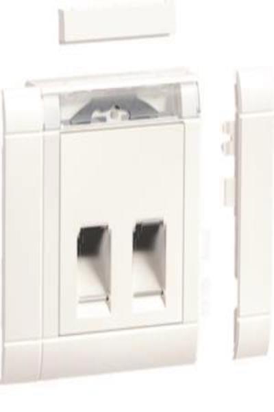 Hager Gerateeinbauset 2f GSETDM0329016RJ45 (Registered Jack 45) for Type 03