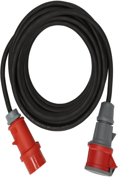 Brennenstuhl 1169370250 - 25 m - Outdoor - IP44 - Oil resistant - UV resistant - Black - Red - 400 V
