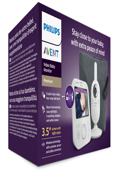 Philips AVENT Video Baby Monitor SCD892/26 Premium, IR, 300 m, 50 m, 300 m, FHSS, 2.4 GHz - SCD892/26
