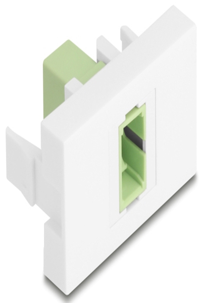 Delock Easy 45 Modul SC Simplex Buchse zu lindgrÃƒÂ¼n weiÃƒÅ¸ - 90894