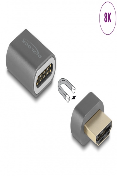 Adaptateur HDMI Delock - HDMI mâle détachable et magnétique vers HDMI mâle
