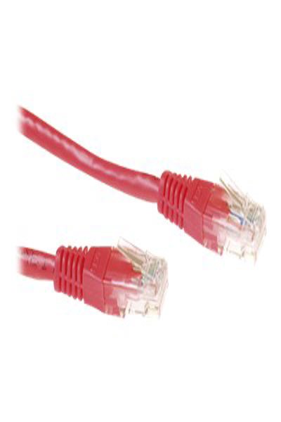 ACT Red 2 meter U/UTP CAT6A patch cable with RJ45 connectors - 2 m - Cat6a - U/UTP (UTP) - RJ-45 - RJ-45 - Red