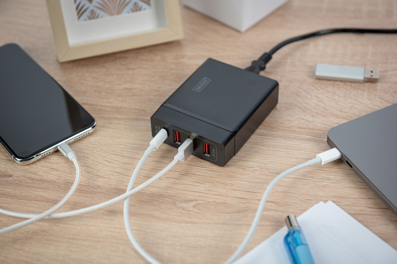 DIGITUS 4-ports USB-laddare 72W - DA-10195