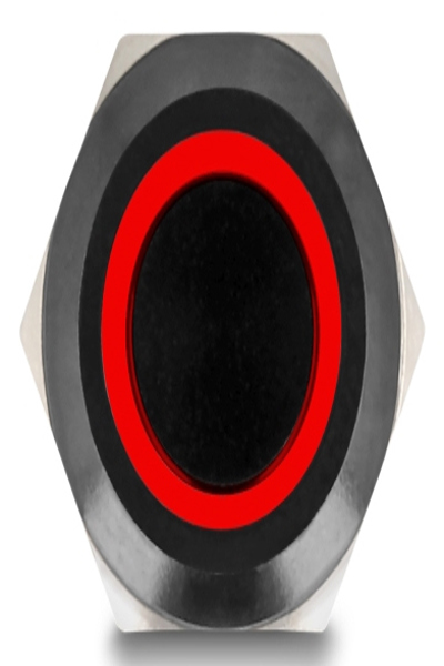 Delock Push Button Switch Black 12 V 4 x Solder - 22014