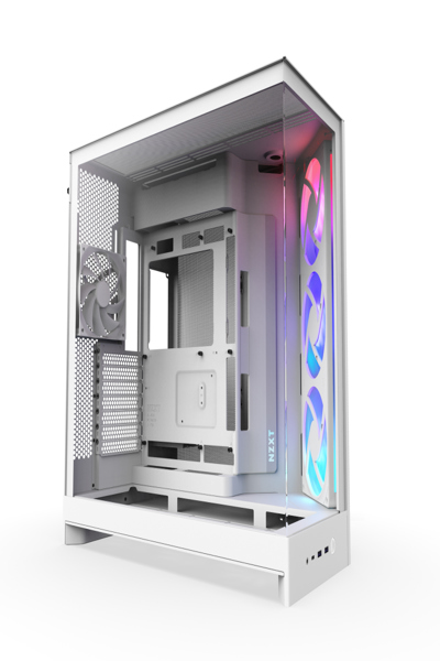 NZXT H9 Flow RGB midi tower PC white - CM-H92FW-R1