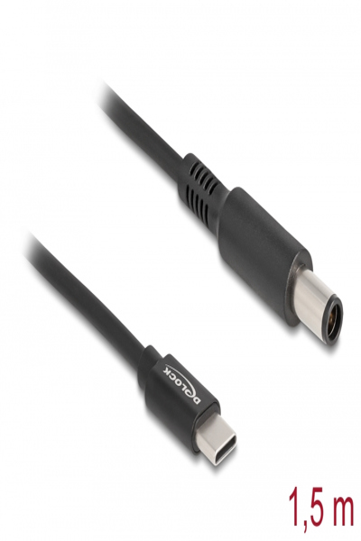 Delock Power cable - 24 pin USB-C (M) to DC jack 7.4 x 5 mm (M) - 87975
