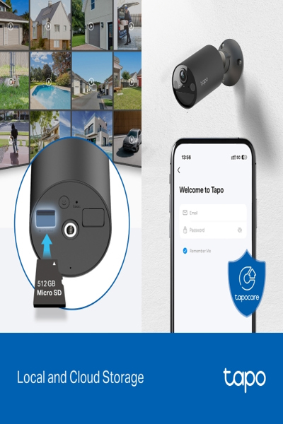 TP-LINK TAPO C411 SMART OUTDOOR SECURITY CAMERA WLAN TCP/IP - TAPO C411