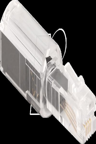 Delock Phone adaptor - RJ-10 (M) to RJ-10 (F) rotating - 88168