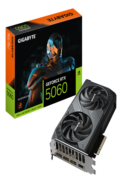 Gigabyte GeForce RTX 5060 WINDFORCE GDDR7 - GV-N5060WF2-8GD
