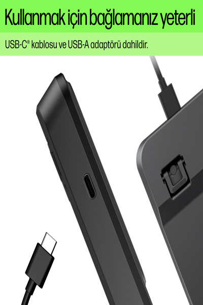 HP 405 Multi-Device Backlit Wired Keyboard: USB-C - 7N7C1AA