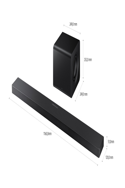 Samsung Q-Serie Soundbar HW-QS710GF - Subwoofer - 3.1 - HW-QS710GF/ZG