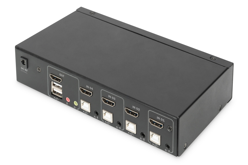 DIGITUS 2-portars HDMI KVM 4K - DS-12880