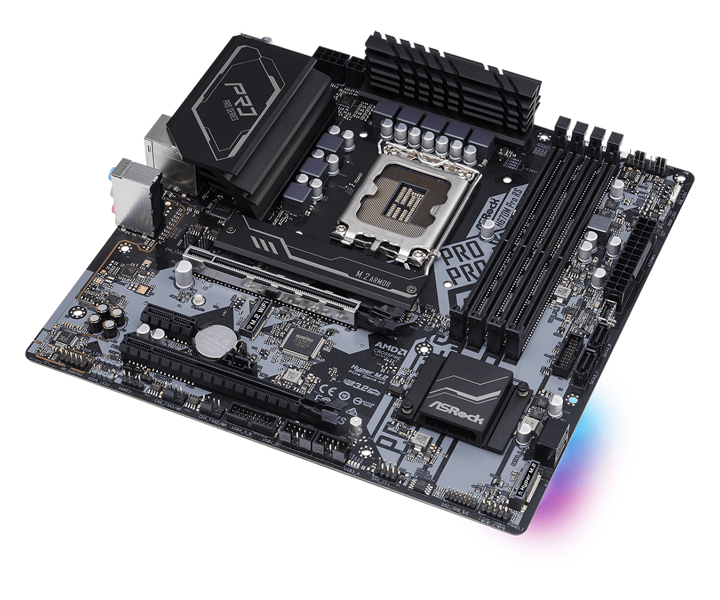 ASRock H670M Pro RS - Mainboard - micro ATX - LGA1700 socket - 90-MXBHK0-A0UAYZ