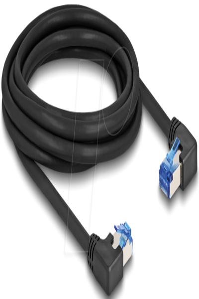 Câble patch Delock - RJ-45 (M) coudé à droite vers RJ-45 (M) coudé à gauche