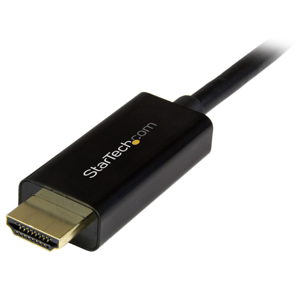 StarTech 2m DisplayPort to HDMI Converter Cable - 4K - DP to HDMI Adapter with Cable - Ultra HD 4K - M/M - Video Cable - DisplayPort / HDMI - 2 m This 2 m DisplayPort to HDMI adapter cable lets you connect an Ultrabook, laptop or desktop co - DP2HDMM2MB