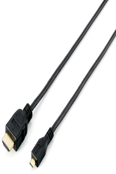 Câble Equip HDMI 1.4 vers Micro HDMI - 1 m - 1 m - HDMI Type A (Standard) - HDMI Type D (Micro) - 3D - 10,2 Gbit/s - Noir