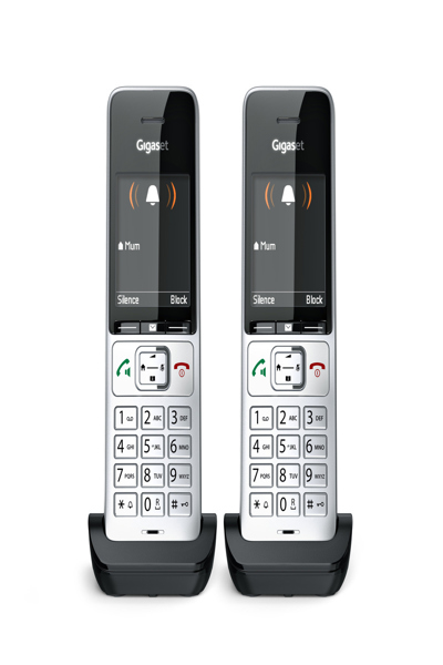 Gigaset COMFORT 500HX Duo Silver-Black Handset/Charger - L36852-H3061-R101