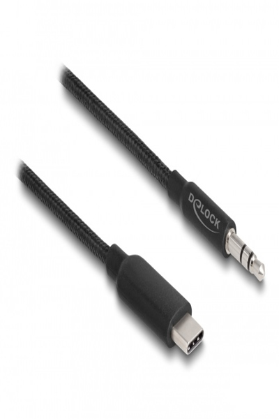 Delock Audio cable - 24 pin USB-C male to mini-phone stereo 3.5 mm male - 85208