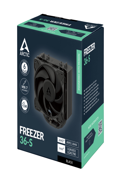 Arctic Cooler Freezer 36-S Black - Processor cooler - AMD Socket AM4 (Ryzen)