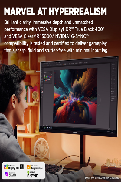 HP OMEN Transcend 32 UHD OLED Gaming Monitor: 32-inch 4K OLED gaming monitor. - 9R181AA#ABB