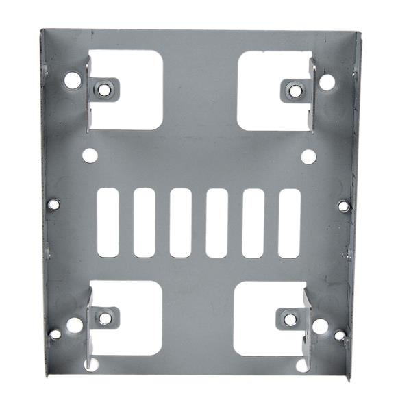 StarTech Dual 2.5" SATA Hard Drives to 3.5" Mounting Bay Bracket - 2.5" to 3.5" Hard Drives - SSD Bracket - Storage Bay Adapter - 8.9 cm to 6.4 cm (3.5" to 2.5") - Steel (BRACKET25X2) - BRACKET25X2