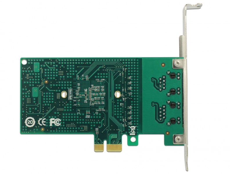Delock PCIe card > 2 x Gigabit LAN - network adapter - 89944