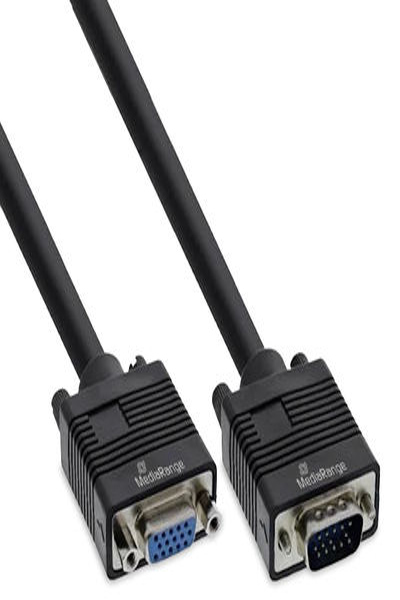 MEDIARANGE VGA EXTENSION CABLE BLACK