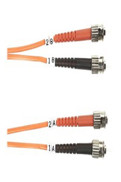 Black Box Nätverkskabel - ST multiläge (M) till ST multiläge (M) - FO50-LSZH-001M-STST