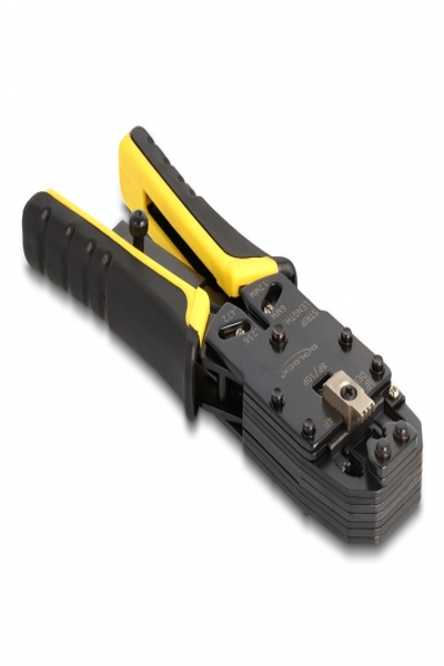 Delock Crimp tool - universal, with wire stripper - 90523