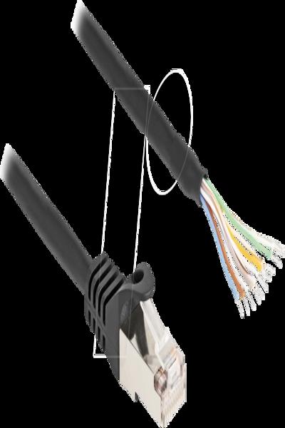 Delock Nätverkskabel - RJ-50 (hane) till bar ledning - 80204