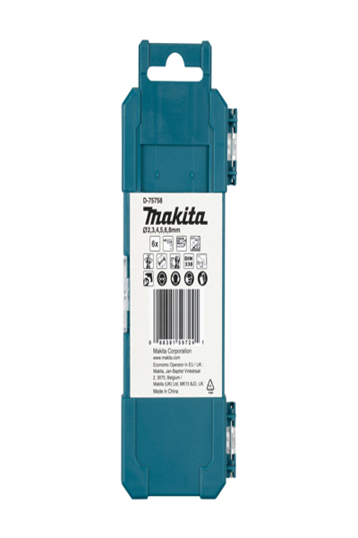 Makita D-75758 Bohrer-Set HSS-Co 6 Teile