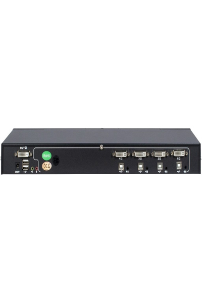 Inter-Tech AS-9104DA - 1920 x 1080 pixels - Full HD - Montage en rack - Noir