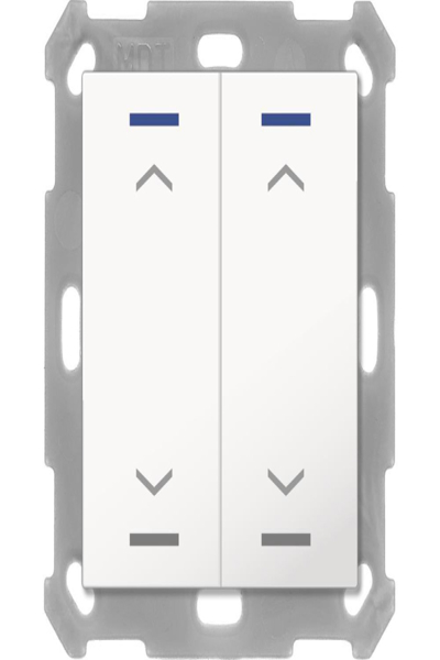 MDT BE-TAL5502.A1 Bouton lumineux 55 2 voies RGB-W blanc pur brillant aveugle BE-TAL5502
