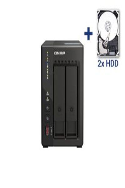 QNAP NAS Turbo-Station TS-253E-8G 2 disques durs NAS de 2 To