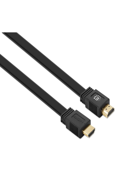 Câble HDMI plat Manhattan avec Ethernet 0,5 m 4K à 60 Hz
