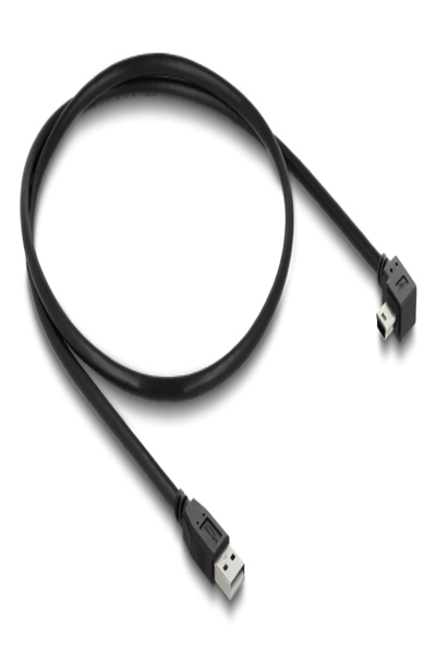 Delock USB 2.0 Cable Type-A Connector to Type Mini-B Right Angled - Cable - Digital - 81651